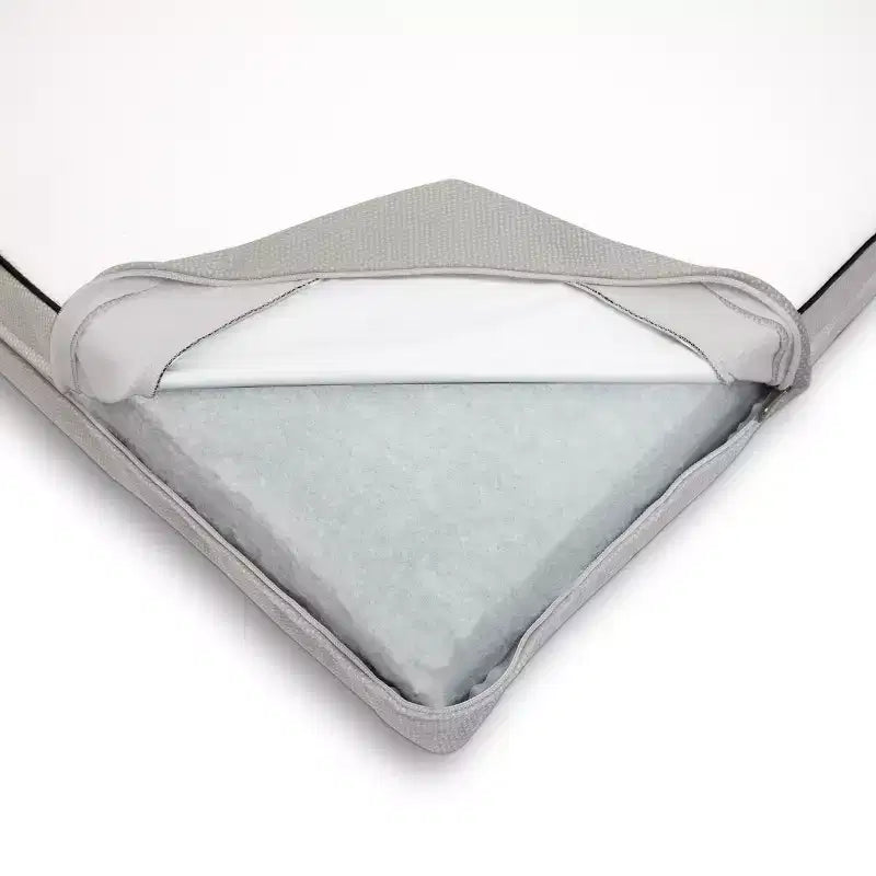 Colchón blanco firme para cuna y cama infantil, 1 niño, cubierta de punto impermeable