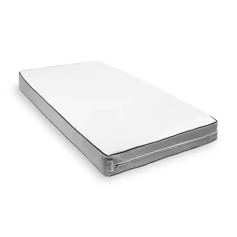 Colchón blanco firme para cuna y cama infantil, 1 niño, cubierta de punto impermeable