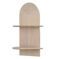 American Art Decor Lunar Ledges Wall Shelf Brown