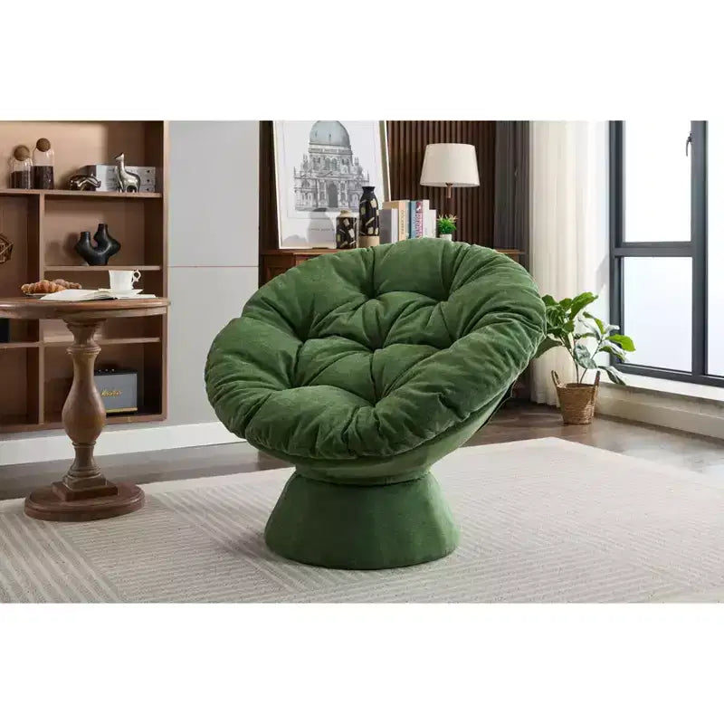 Sillón de terciopelo giratorio 360° tipo barril, asiento individual