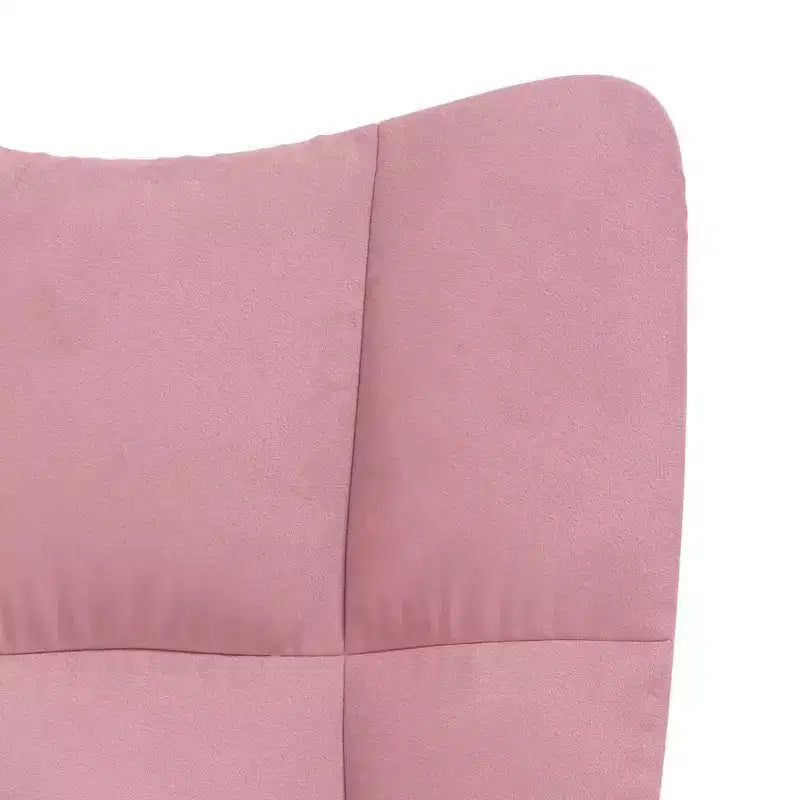 Sillón Acento Terciopelo Rosa, Estilo Moderno, 1 Plaza