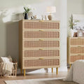 5 Drawer Dressers for Bedroom, Tall Dresser with Deep Drawers, Large Chest of Drawers for Closet with Wide Top