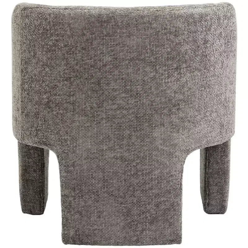 Sillón Acentual de Tela de Chenilla Gris / Azul Marino con Brazos – Capacidad para 1 Persona