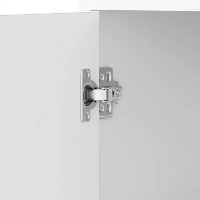 Armario de baño alto, blanco, 2 puertas, 1 persona