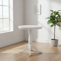 30" Round Top Pedestal Counter Table White – International Concepts