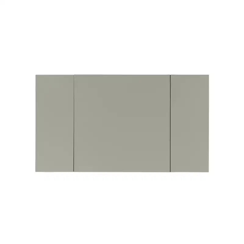 Tocador con espejo plateado abatible y taburete gris, 1 persona