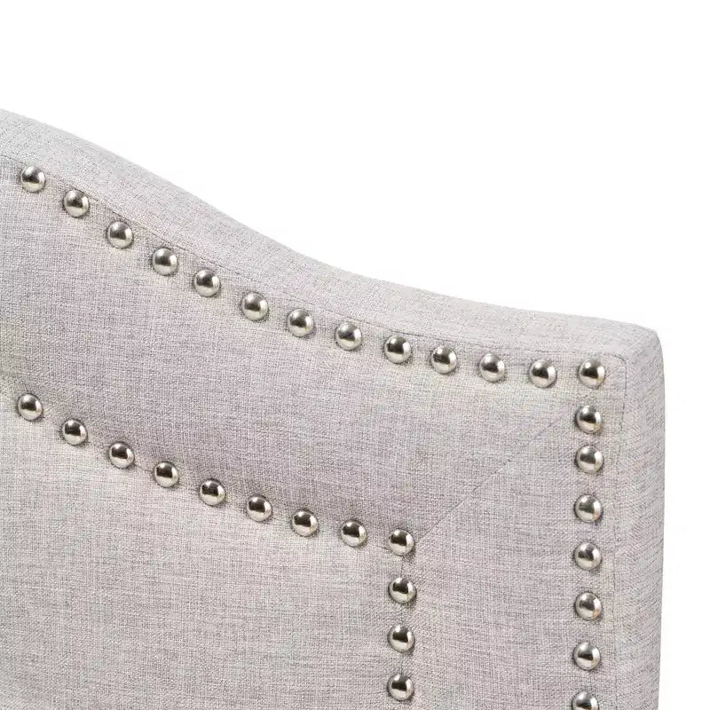 Cabecero Queen, Poliéster Beige, Capitoné, para 1 Persona