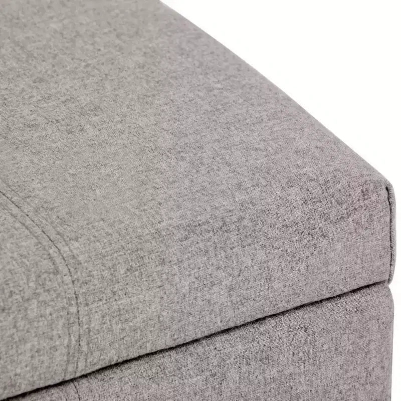 Banco otomano rectangular con tapa elevable de 36", tapizado, 1 persona