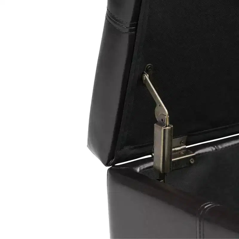 Banco otomano rectangular con tapa elevable de 36", tapizado, 1 persona