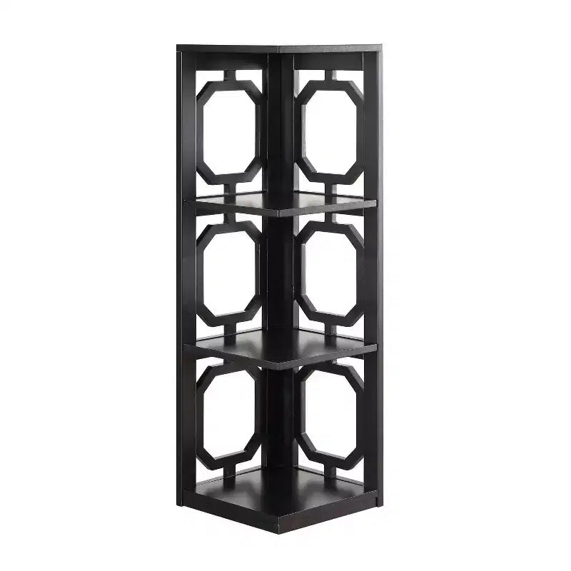 38.5 Omega 3 Tier Corner Bookcase - Breighton Home