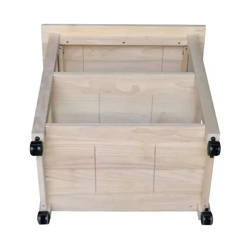 Carro de cocina rodante blanco con encimera de bloque de carnicero, negro/natural, roble mediano, madera/beige – Montaje de 1 persona