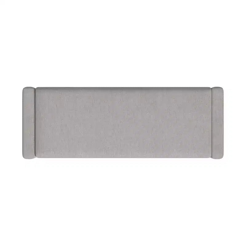 Banco de almacenamiento tapizado de bucle marrón / gris claro / terciopelo tostado, 1 asiento, rectangular