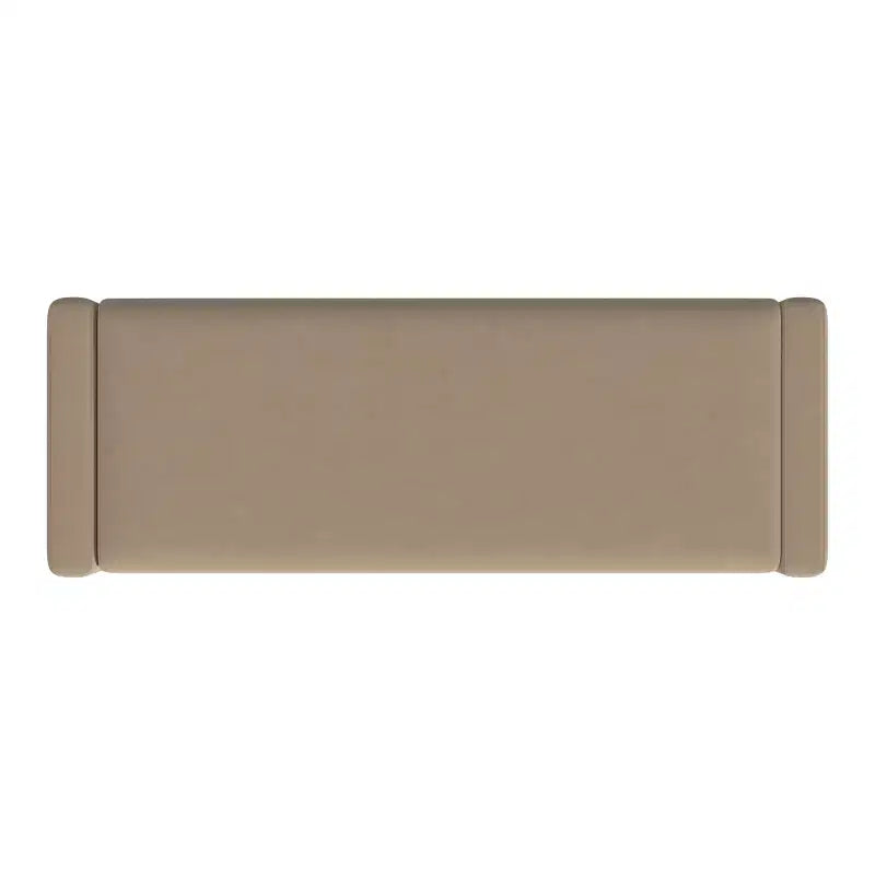 Banco de almacenamiento tapizado de bucle marrón / gris claro / terciopelo tostado, 1 asiento, rectangular